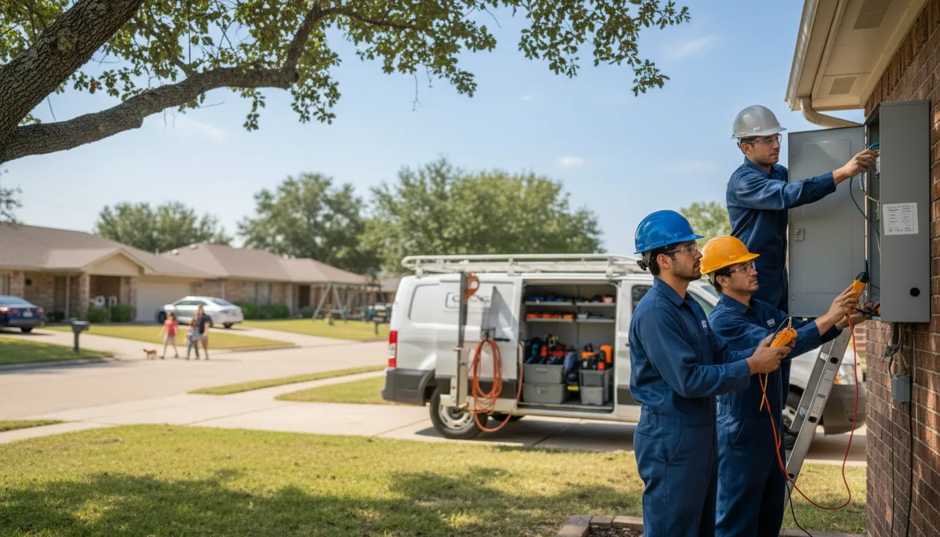 Certified electrician providing emergency electrical services in Trinidad, TX